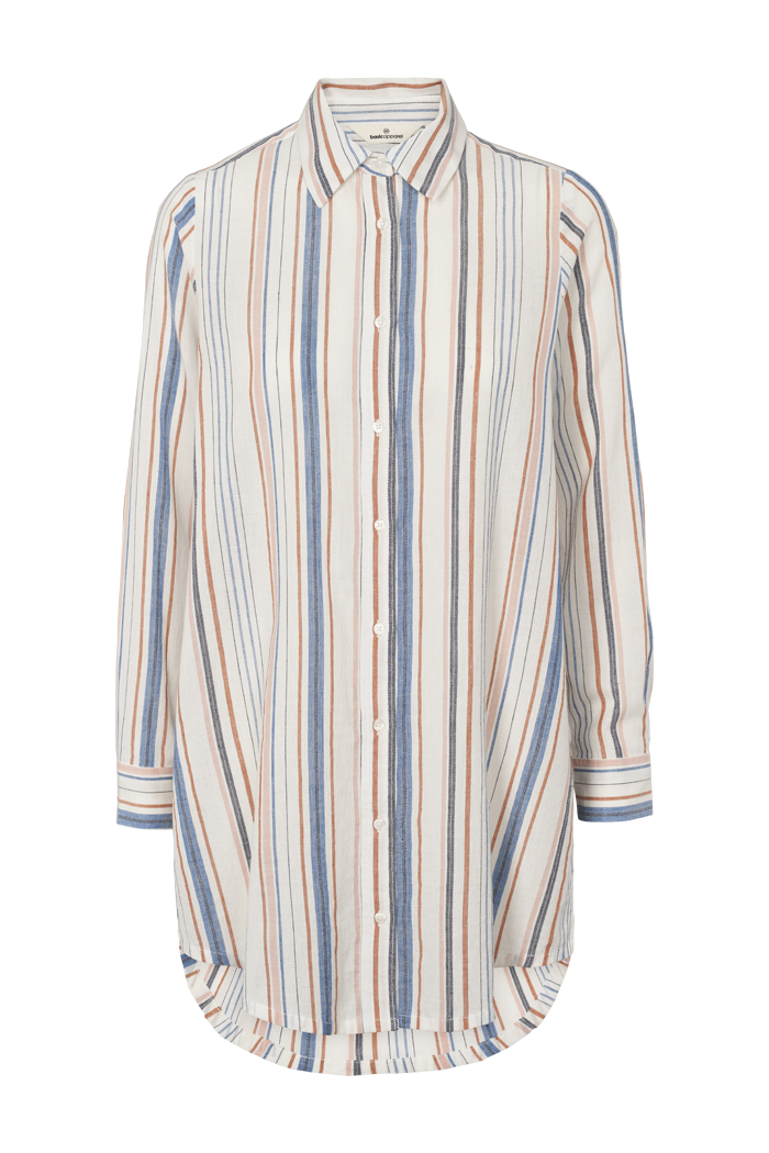Basic Apparel Jima Long Shirt Skjorter 701 Multistriped